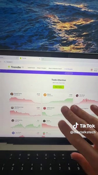 Trade attention instead of stocks. Instead of predicting outcomes, you can now trade whether viral topics are gaining or losing attention online. #stocks #viralnews #ecommerce