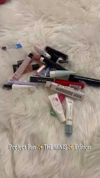 NEW Project Pan ✨THE MINIS✨ Edition #projectpan #underconsumption #nobuy #usewhatyouhave #makeup
