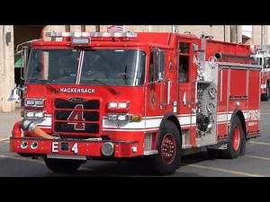 Hackensack Fire Department Engine 4 Responding 10/27/21