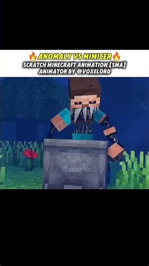 Anomaly vs Mimicer|| Minecraft Scratch Animation 🔥