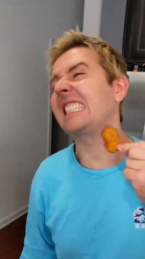 BURNED BY CHICKEN NUGGET! #shorts