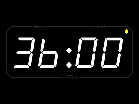36 MINUTE - TIMER & ALARM - Full HD - COUNTDOWN