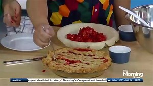 The Pie Girl shows us how to bake a strawberry ginger pie