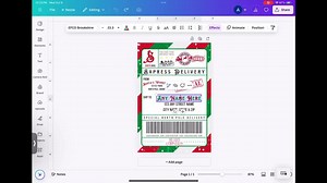 Editable Santa Shipping Label Template: North Pole Christmas (digital Download) - Etsy UK