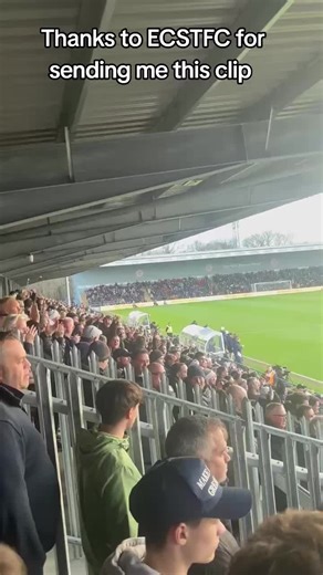 Bromley fans after scoring sadly we threw it away today great first half but poor second half from us #swindon #bromley #football #league2 #fyp