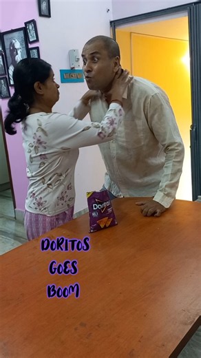 DORITOS GOES BOOM 🤣😊 #shortsfeed #crazily #funny #aahatbhoot #comedy #prank #laugh #reels #shorts