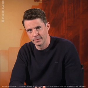 "This is boring the hell out of you, but anyway roll with it chaps!" Matthew Goode was asked about getting the role of Bob Evans in The Offer (he originally went for another role in the show). Matthew goes slightly off piste in the most delightful way ("I'll try to keep it short" 🤣) and recounts how he heard the news - of course there is golf involved (you can always be sure that he will mention either his wife Sophie, his children or golf in any interview). I also love how he assumed he was in