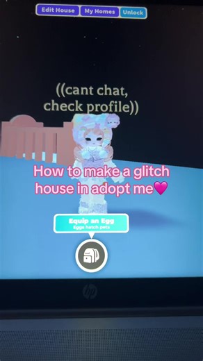 Cómo hacer una casa glitch en Adopt Me