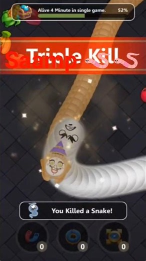 Worms Zone io Hungry Snake Game No death mod apk gameplay video#saamp 🪱🪱