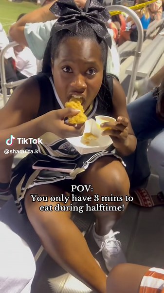 Fast Halftime Eating Challenge | Varsity High School Cheer