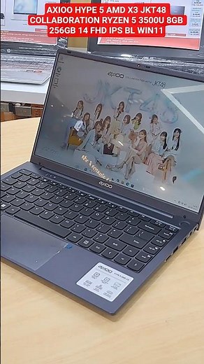 laptop 4 jutaan AXIOO HYPE 5 AMD X3 JKT48 RYZEN 5 3500U 8GB 256GB 14 FHD IPS BL WIN11