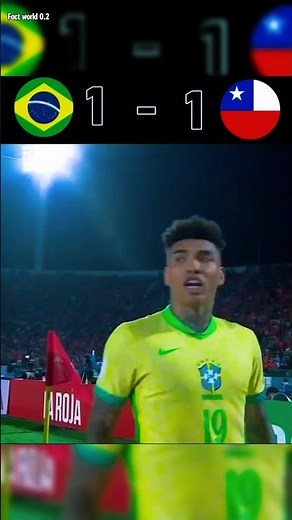 Brazil Vs Chile 2024 | World Cup Qualifier | Brazil 2 - 1 Chile #football