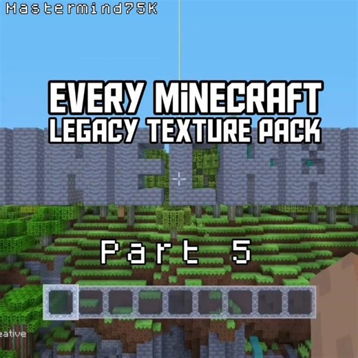 Every Legacy Texture Pack. Part 5. #mastermind75 #minecraft #youtubeshorts #shorts