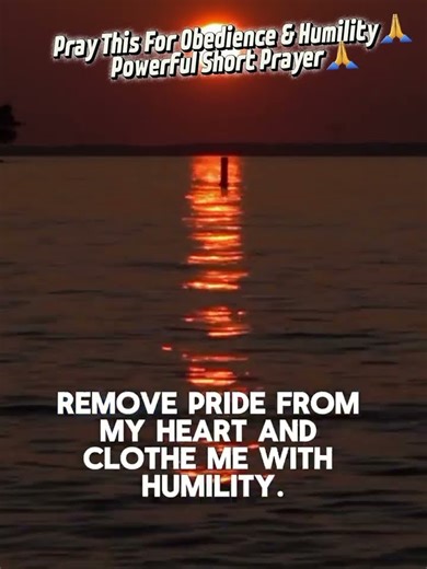 Pray This for Obedience & Humility 🙏 Powerful Short Prayer