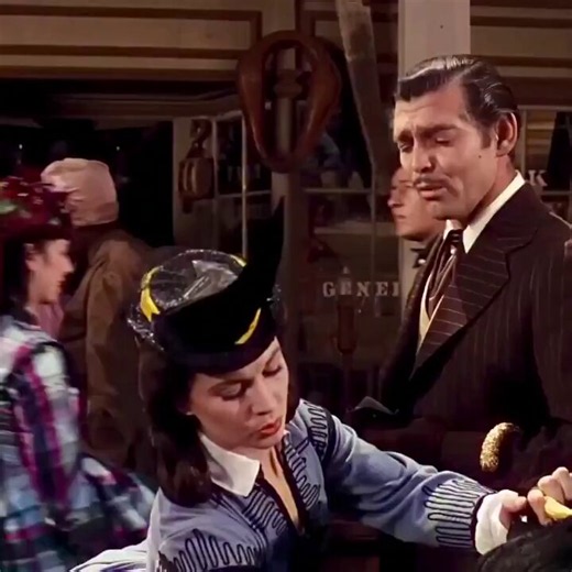 Clark Gable as Rhett Butler and Vivien Leigh as Scarlett O’Hara in “Gone with the Wind” (1939).