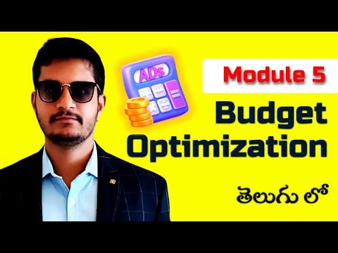 Budget Optimization Explained in Simple | Module 5 | Online Digital Marketing in Telugu |SDM Classes
