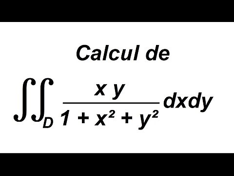 Calcul d'une intégrale double sur un domaine - exercice corrigé