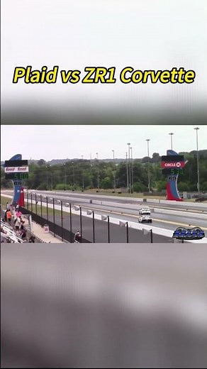 Tesla Plaid vs ZR1 Corvette:Electric Power Battles Muscle! #tesla