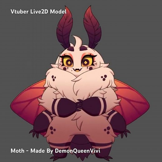 Cutest Moth You Will Ever See! - #live2d #vtuber Model