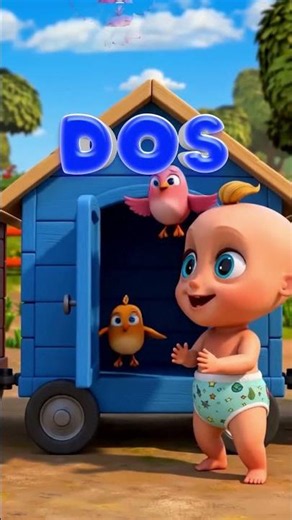 Tren de la Granja con Johny 🚂🐦 | Aprende los Números #shorts