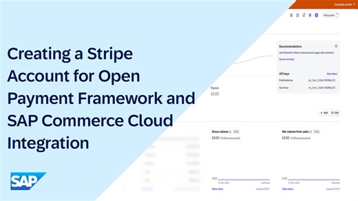 Creating a Stripe Account for Open Payment Framework and SAP Comm