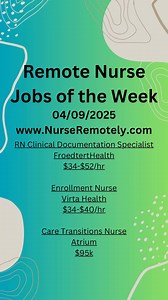 Dont know where to start in landing a remote nurse job? Don’t know how to write a resume? Don’t know where to search? Don’t know how to apply? Don’t know how to answer interview questions? Well i’m glad you found my account 😃 Also, nurses don’t get paid well in Florida. But Florida knows all about winning national championships and that’s all that matters. 🐊🏀 NurseRemotely.com ⬅️ Search, apply, & post Remote Nurse jobs! Follow me for more tips on Remote Nurse jobs! Direct Message me the word 