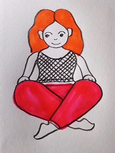 Girl Drawing Techniques with UXY
