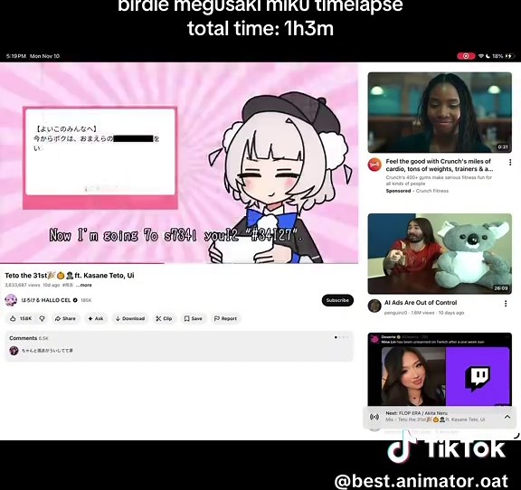 Birdie Animation Timelapse: Drawing Process Revealed