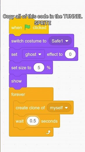 How to make a 3D game IN SCRATCH (in under a minute) | #scratch #gamedev #tutorial | 😳🥹😀🥹😳