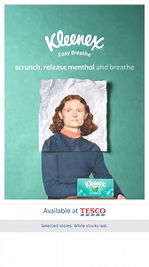 Discover new Kleenex Easy Breathe. Scrunch to release the menthol and eucalyptus fragrance | Kleenex
