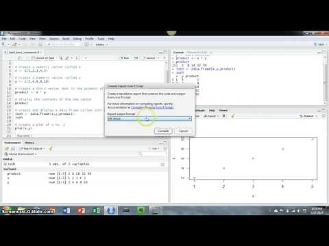 How to Compile a Report in RStudio