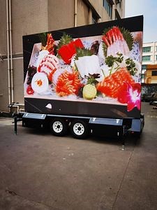 [Hot Item] P4.8 P6 P8 P10 Outdoor Waterproof Video Mobile Digital Billboard Trailer LED Screen Display Billboard Trailer