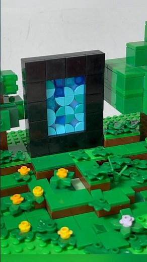 Portal frame - Minecraft Movie (tutorial) #shorts