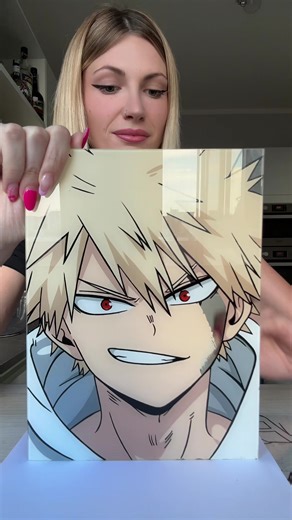 Painting Bakugo - Glass Painting Tutorial for Anime Fans