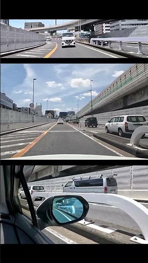 【左から合流】首都高速 6 号向島線 上り 箱崎 JCT #shorts