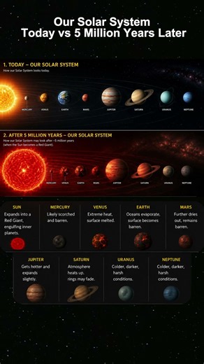 What Will Our Solar System Look Like in 5 Million Years? #science #space