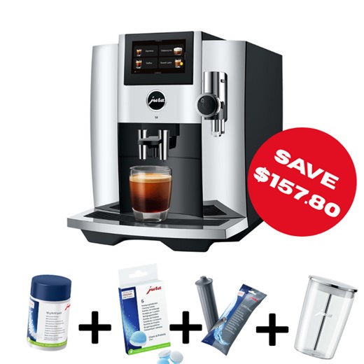 Jura S8 Coffee Machine + Premium Starter Bundle