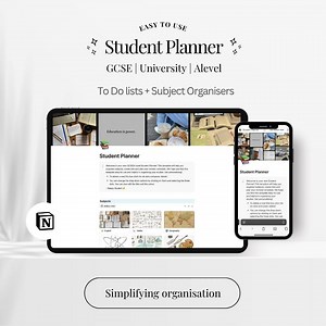 University GCSE and A Level Student Planner Notion Template, Academic Planner, Revision Organiser, Productivity Tool, Digital Planner Notion - Etsy Canada