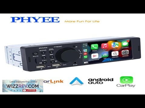 1 Din 4" CarPlay Car Radio Bluetooth Android Auto MP5 Player Handfree A2DP