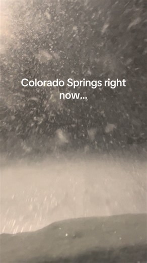 Colorado spring is finally getting some snow! #coloradosprings #colorado