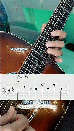 If you want to get the right tone with standard tuning, start from fret 11 on string 4