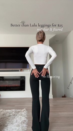 Best No Front Seam Leggings and Flared Leggings