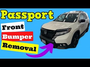 Removal of the front bumper of the Honda Passport