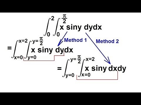 Calculus - Integration: Double Integrals (4 of 9) Example 3: Trig Function: (xsiny)dydx