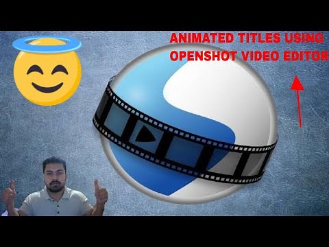 Animated titles using Openshot Video Editor #blender #inkscape