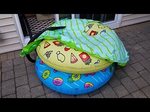 How to Easily Deflate Your Swimming Pool floaties or air mattress 👍 #viral #howto #how #summer