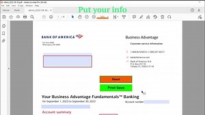 Bank Statement Template September 2023 (Business)