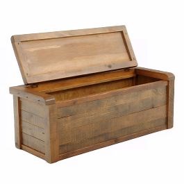 Rustic Barn Wood Blanket Chest
