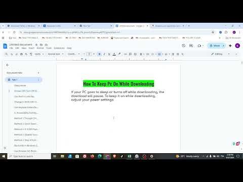 How To Keep Pc On While Downloading - Full Guide