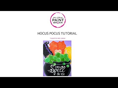 Hocus Pocus Painting for Beginners! Easy Paint Tutorial. How to Paint Hocus Pocus!